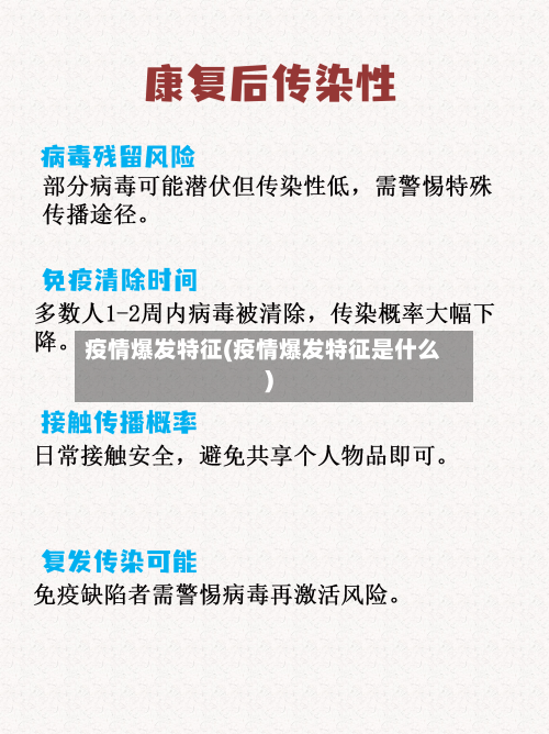 疫情爆发特征(疫情爆发特征是什么)